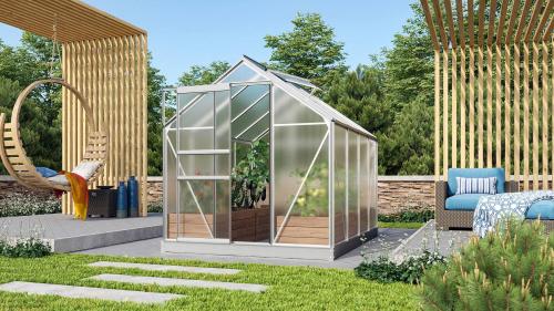 skleník VITAVIA VENUS 5000 PC 4 mm strieborný