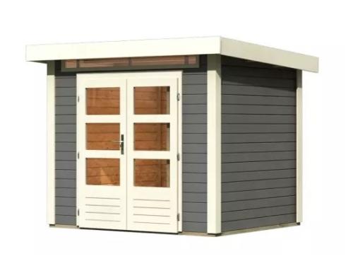dřevěný domek KARIBU KANDERN 2 (9226) terragrau
