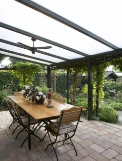 hliníková pergola SKYLUX CLIMALUX 4,0 x 3,0 m antracit + opál PC