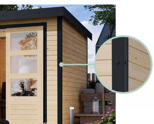 hybridní domek KARIBU JUPITER B (93428) terragrau / antracit
