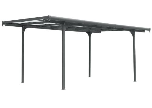 hliníková pergola LANITPLAST ALU 53 antracit + číry PC