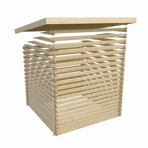 dřevěný domek KARIBU TRITTAU 3 (9295) natur
