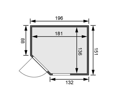 finská sauna KARIBU FIONA 1 (59672) 