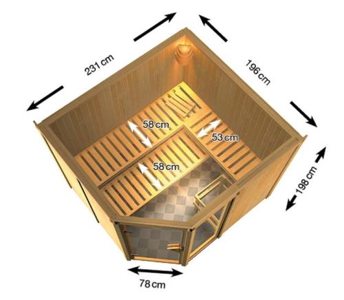 finská sauna KARIBU FIONA 3 (49976)