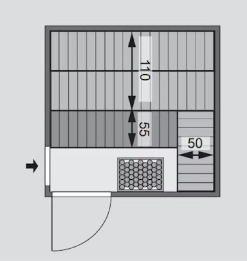 fínska sauna KARIBU ARVIKA (6197)