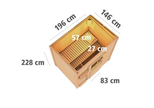 fínska sauna KARIBU JORGEN (88785)