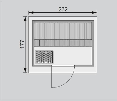 fínska sauna KARIBU JORGEN (88785)