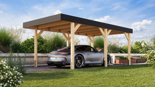 carport KARIBU LEIMHOLZ 1 (12151)