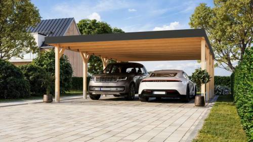 dvojitý carport KARIBU LEIMHOLZ 2 (12161)