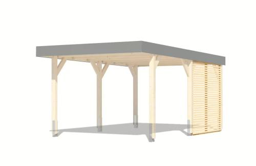 boční lamelová stěna KARIBU ke carportu LEIMHOLZ (12172)