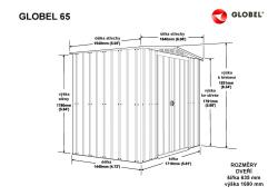 domek GLOBEL 65 ZELENÝ se střešním oknem - V200