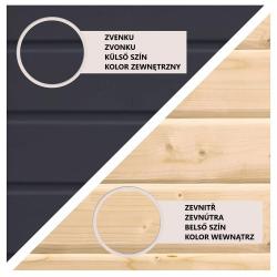 finská sauna KARIBU ARES 1 (234) antracit / šedá