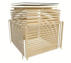 finská sauna KARIBU ARES 1 (217) terragrau / antracit