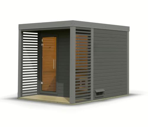 finská sauna KARIBU ARES 2 (262) terragrau / šedá