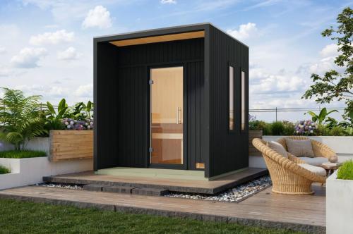 finská sauna KARIBU ARCADIA (34255) černá