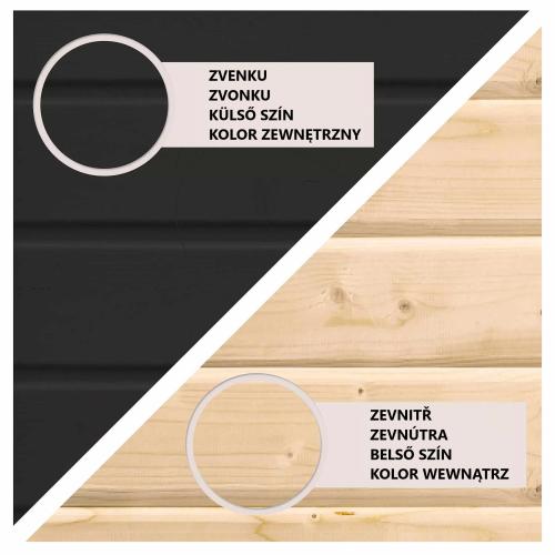 finská sauna KARIBU ARCADIA (34255) černá