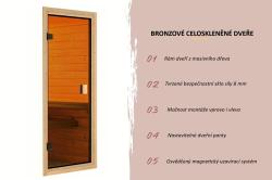 finská sauna KARIBU QUADRO 1 PLUS (35445) natur