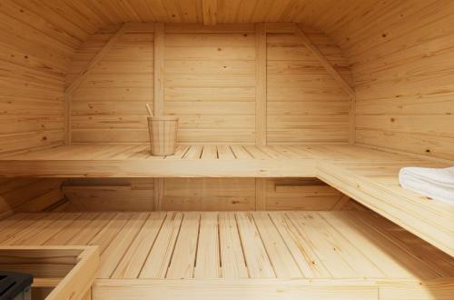 finská sauna KARIBU QUADRO 1 PLUS (35445) natur