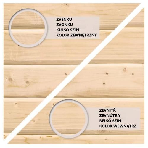 finská sauna KARIBU QUADRO 1 PLUS (35445) natur