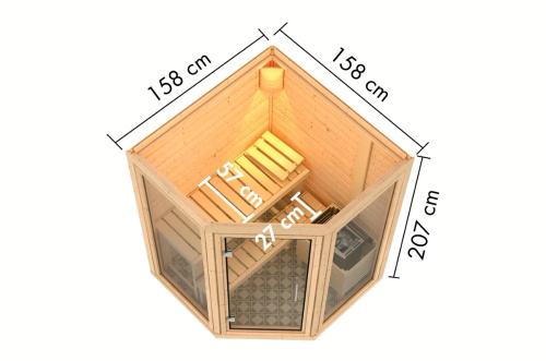 finská sauna KARIBU YUMA (34288)