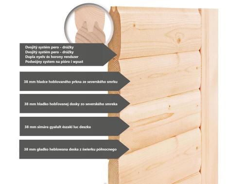 finská sauna KARIBU YUMA (34288)