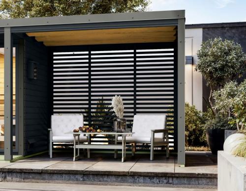 přístavek k sauně ARES včetně lamelových stěn (36436) antracit