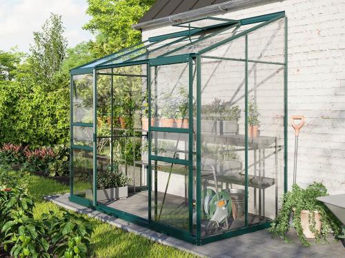 skleník VITAVIA IDA 3300 číre sklo 3 mm zelený