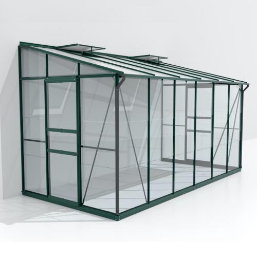 skleník VITAVIA IDA 7800 sklo 3 mm + PC 6 mm zelený