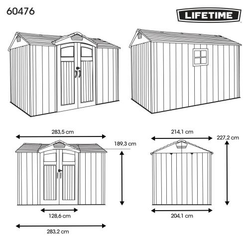 plastový domek LIFETIME model 60476