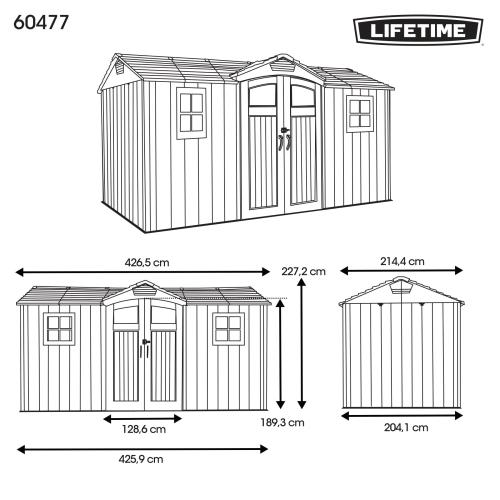 plastový domek LIFETIME model 60477