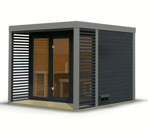 finská sauna KARIBU ARES 3 (36466) antracit / šedá