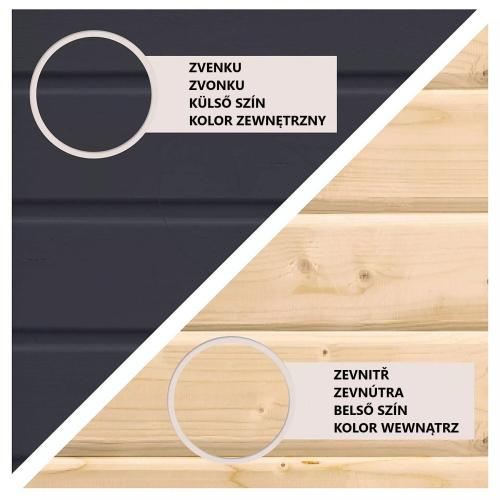 finská sauna KARIBU ARES 2 (36463) antracit / šedá