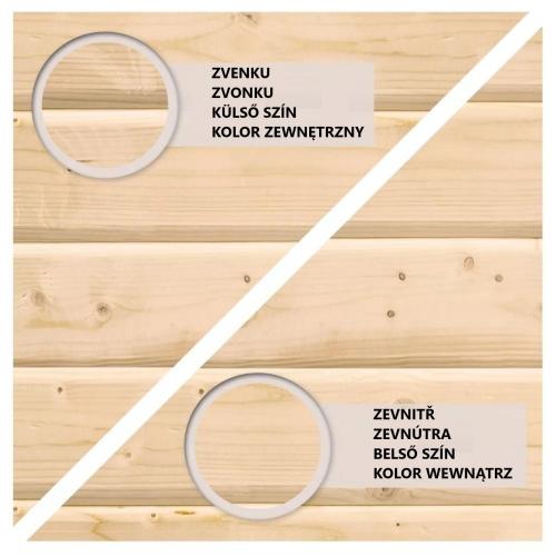 finská sauna KARIBU ARES 1 (34037) natur / šedá