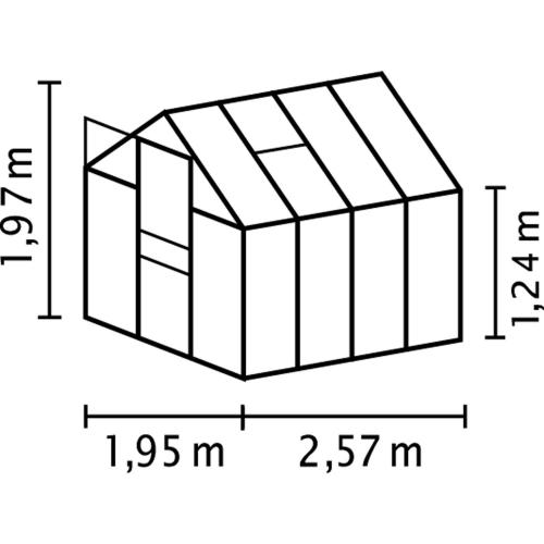 skleník VITAVIA VENUS 5000 PC 4 mm zelený