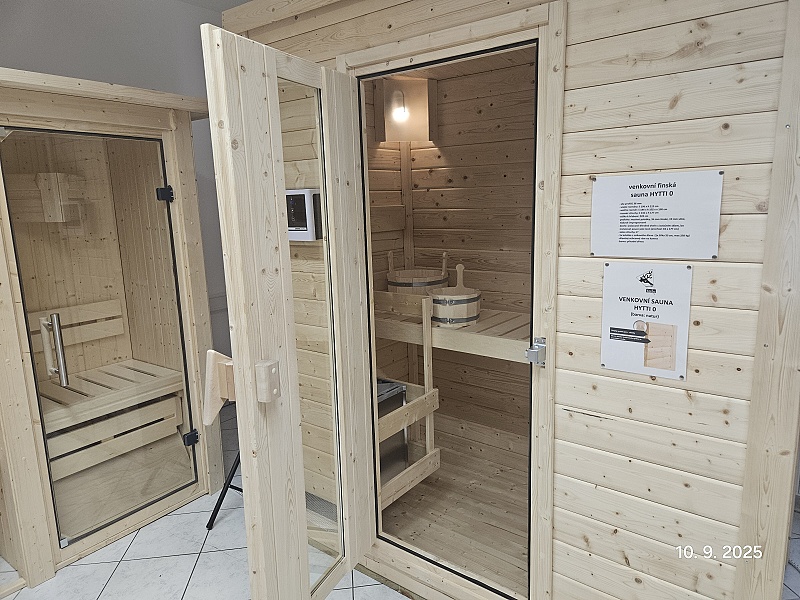 vnitřní vzorkovna saun